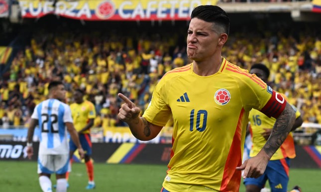 James Rodriguez khiến Argentina ôm hận ở vòng loại World Cup 2026
